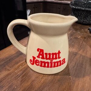 Rare Vintage Aunt Jemima Ceramic Syrup Pitcher Farmhouse Kitchen Pancakes